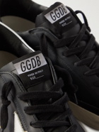 Golden Goose - Superstar Distressed Leather Sneakers - Black
