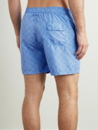 Altea - Straight-Leg Printed Swim Shorts - Blue