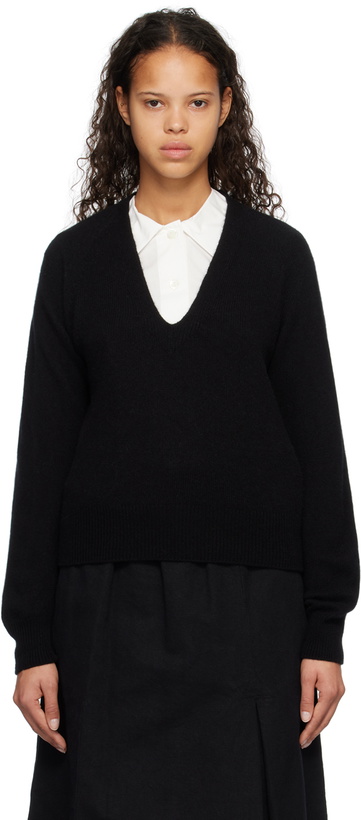 Photo: Margaret Howell Black Cropped Sweater