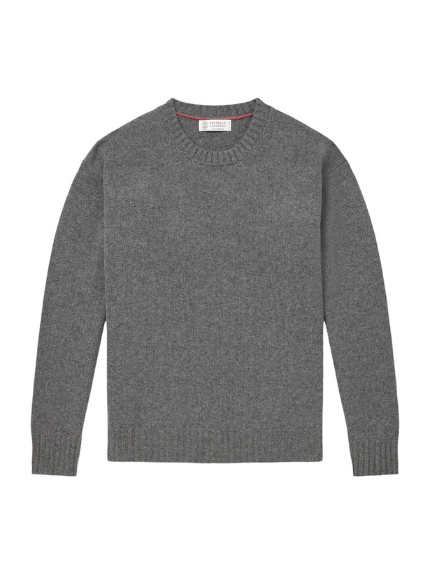 Photo: Brunello Cucinelli - Cashmere Sweater - Gray