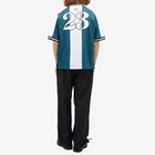 Off-White Men's Tiger 23 Soccer T-Shirt in Dark Storm