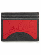 Christian Louboutin - Full-Grain Leather and Logo-Debossed Rubber Cardholder