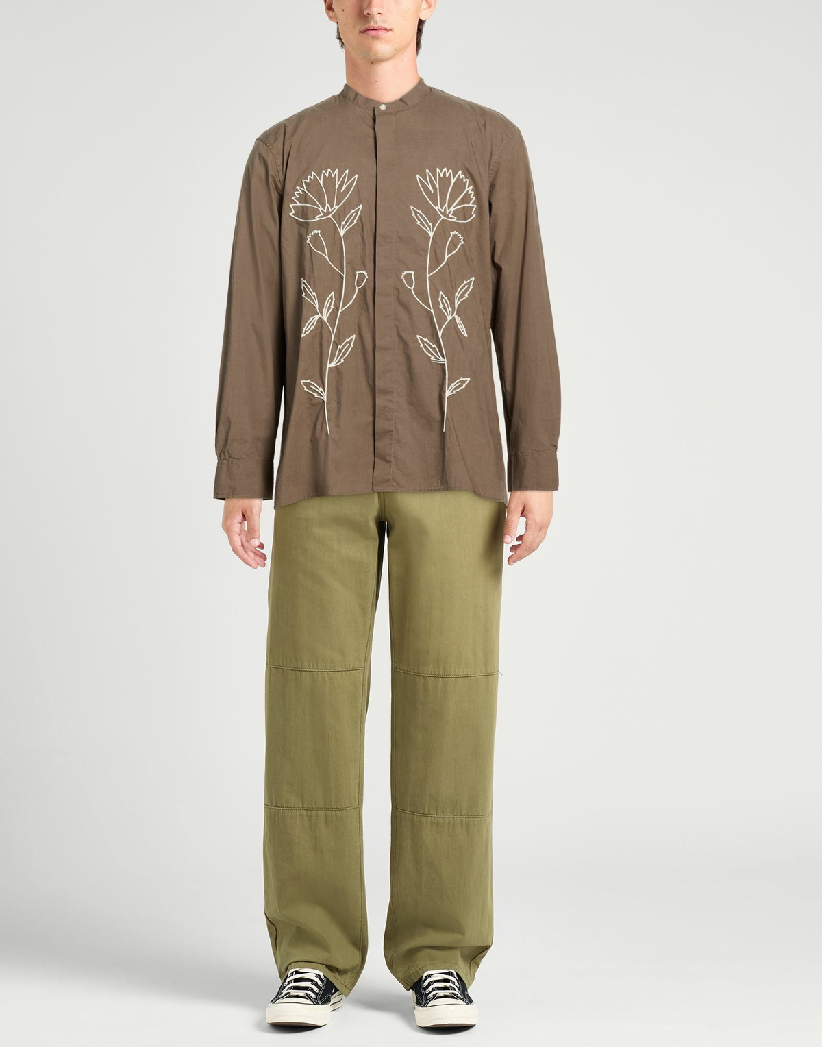 Officine Générale Mens Shirt in Brown