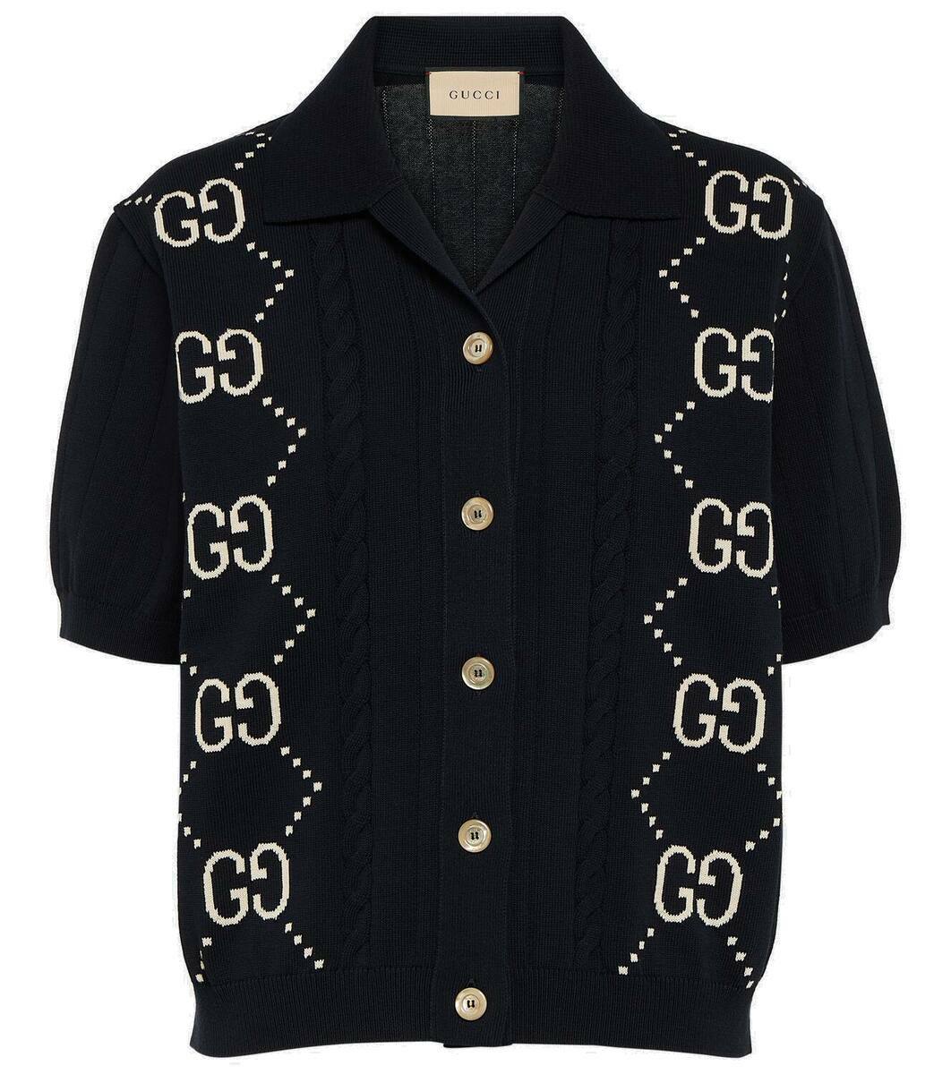 Gucci GG intarsia cotton cardigan Gucci