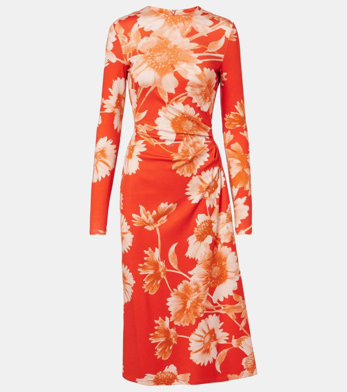 ERDEM アーデム ワンピース Draped floral midi dress1058099 Erdem Floral draped ponte jersey midi dress Erdem