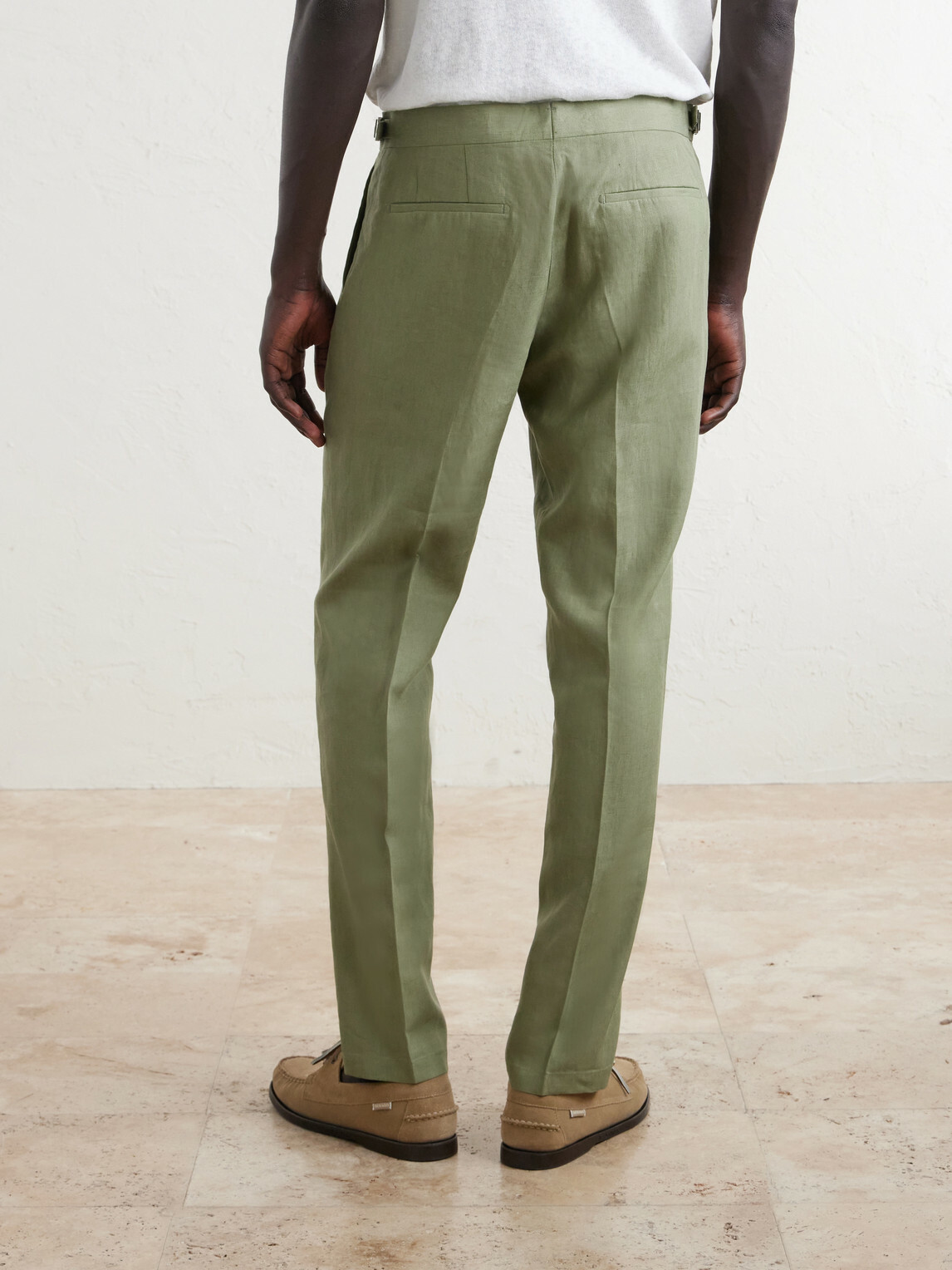 Orlebar Brown - Griffon Tapered Linen Trousers - Green