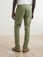 Orlebar Brown - Griffon Tapered Linen Trousers - Green