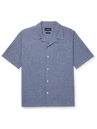 HOWLIN' - Cocktail Camp-Collar Cotton-Blend Chambray Shirt - Blue - L