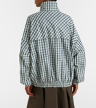 Prada Checked cotton-blend chambray jacket