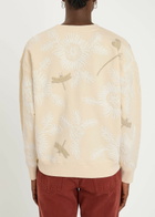 Forte_forte Embellished Stretch-cotton Sweatshirt Cream
