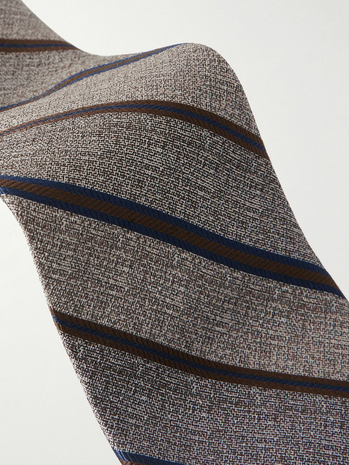 Loro Piana - Yale 8cm Striped Silk-Jacquard Tie