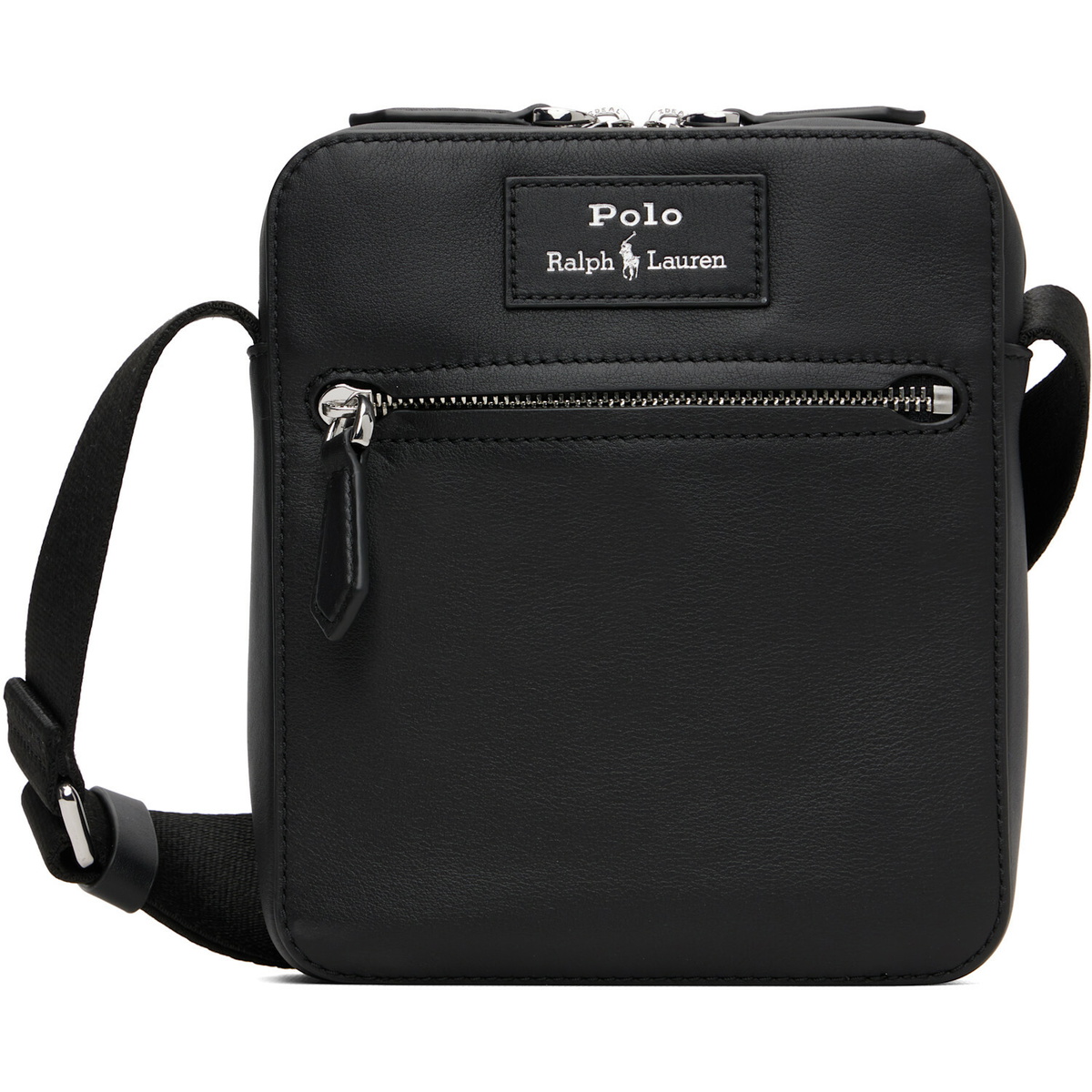 Polo Ralph Lauren Black Leather Crossbody Bag