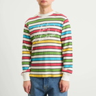 Late Checkout Men's Script Waffle L/S T-Shirt in Multicolour