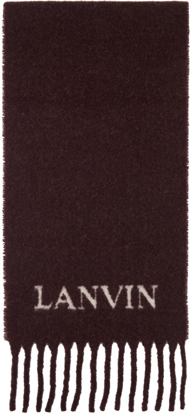 Photo: Lanvin Brown Fringed Scarf