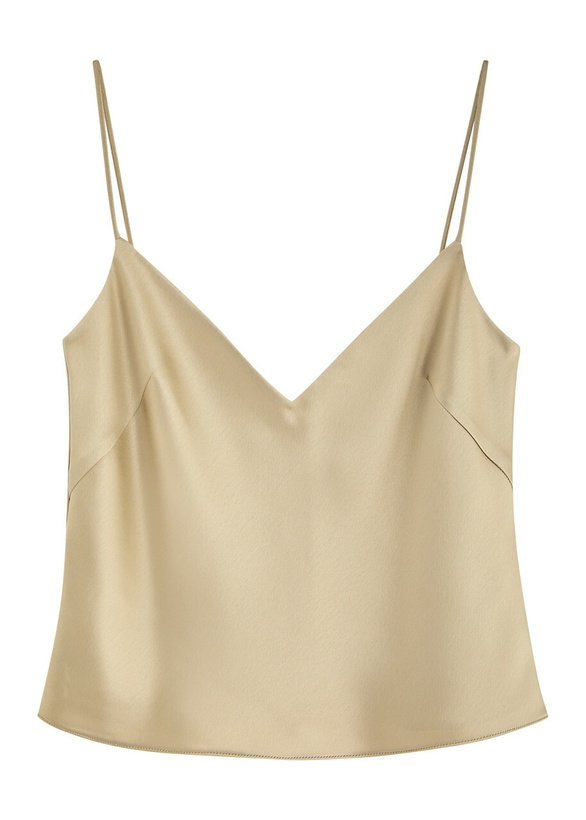 Photo: Galvan Ischia Satin Camisole top Sand