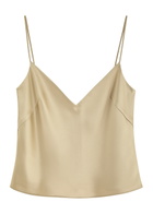 Galvan Ischia Satin Camisole top Sand