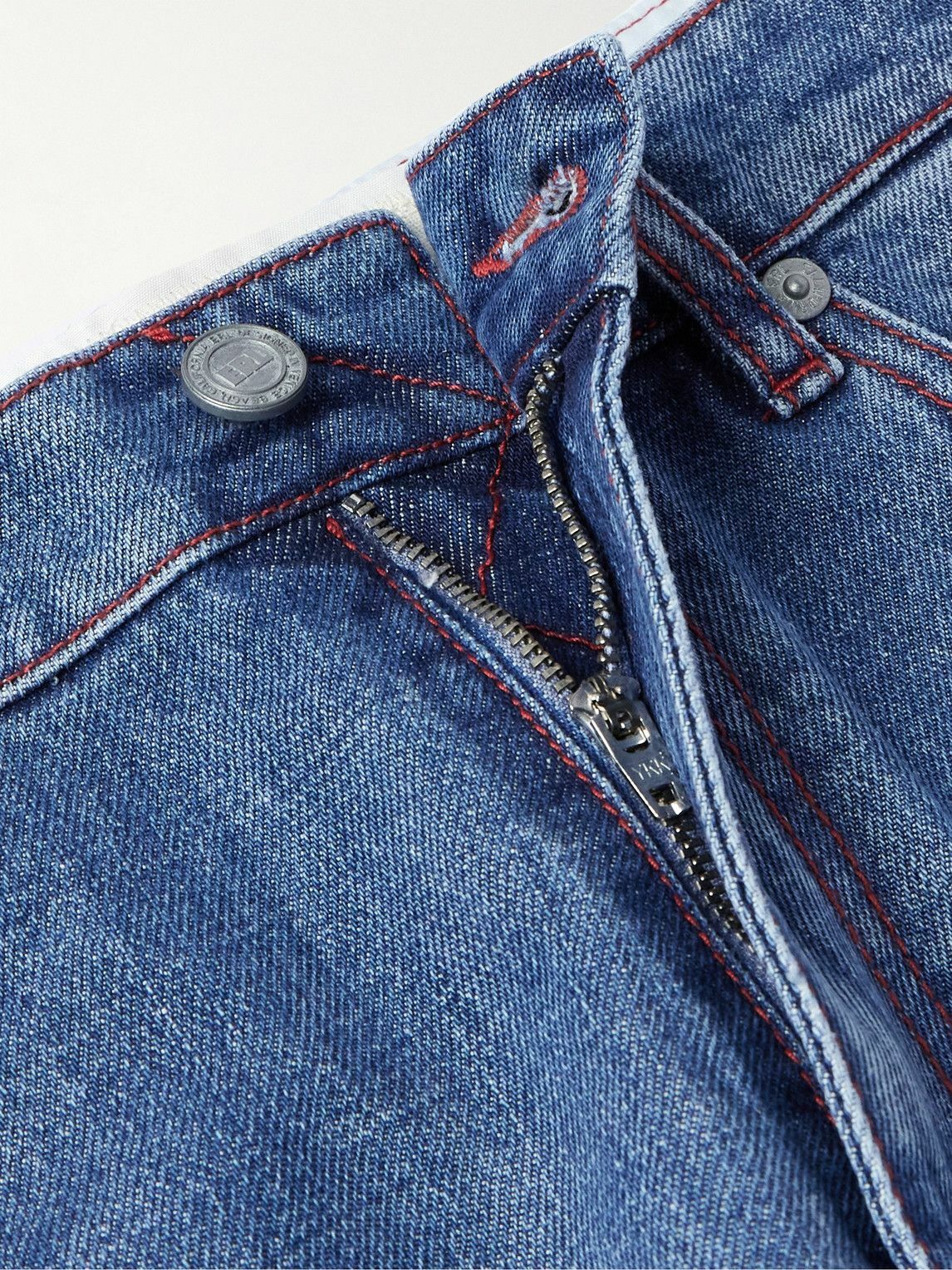ERL - Indiana Skate Wide-Leg Denim Shorts - Blue ERL
