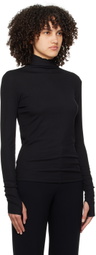 Filippa K Black Mock Neck Turtleneck