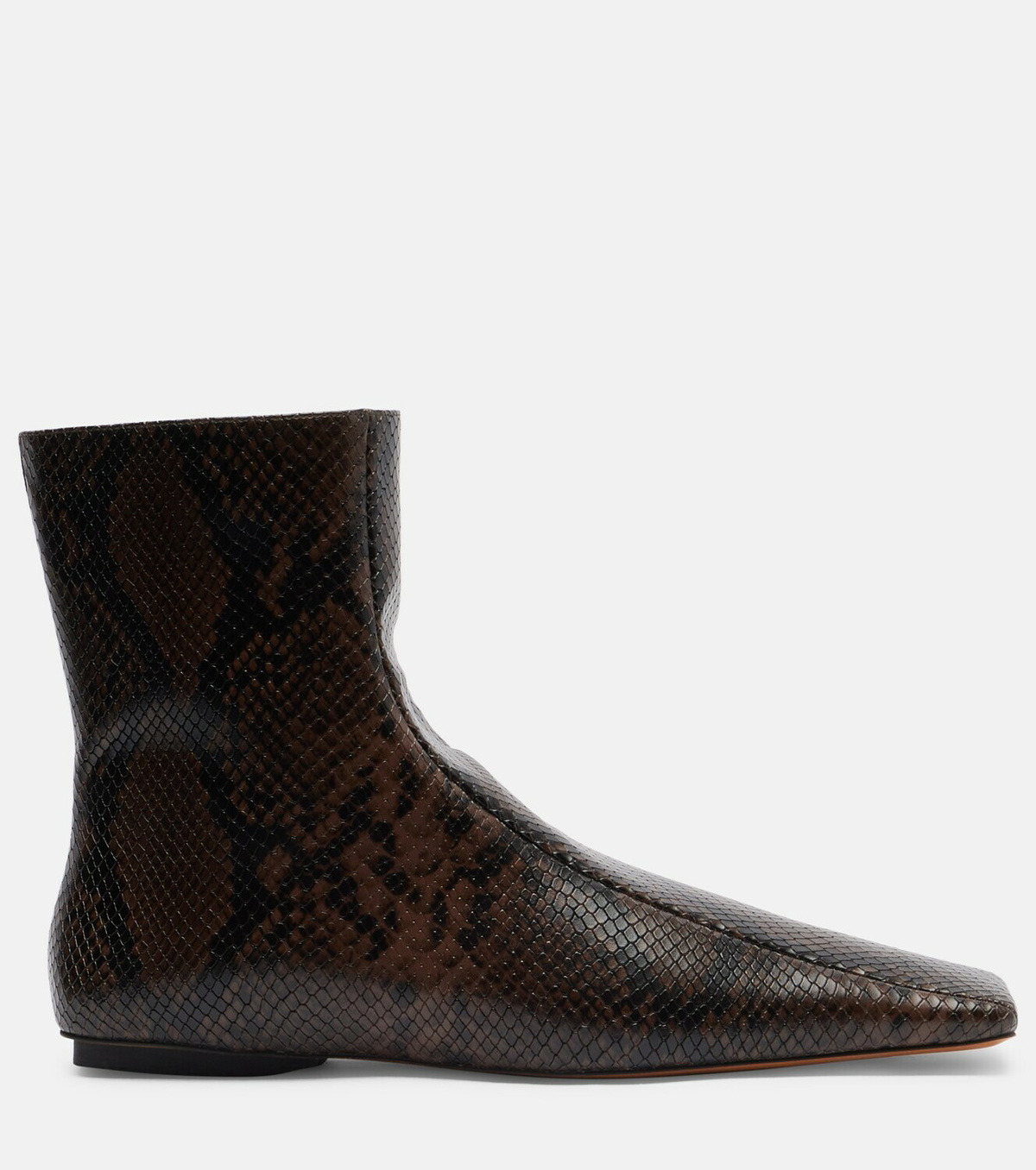 Stella McCartney Snake-effect faux leather ankle boots