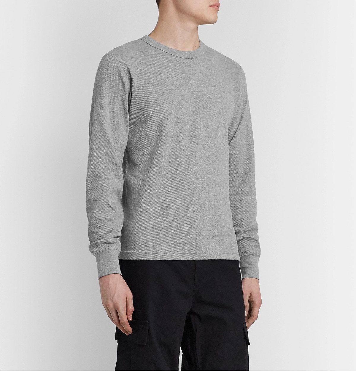 visvim - Three-Pack Cotton-Jersey Thermal T-Shirts - Gray Visvim