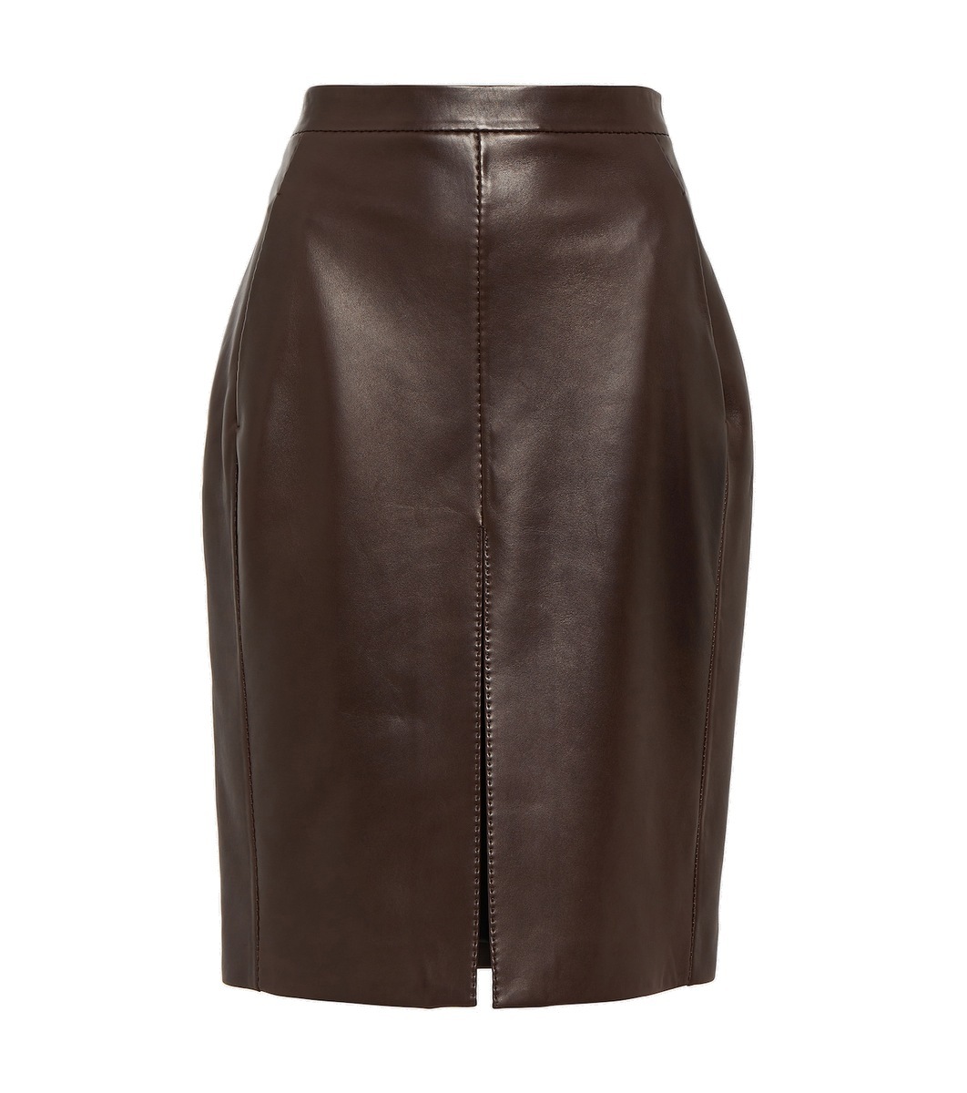 スカート Saint Laurent Cotton Pencil Skirt Saint Laurent Cotton and linen twill pencil skirt Saint Laurent