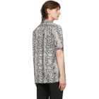 Wacko Maria Grey Snake Hawaiian Shirt