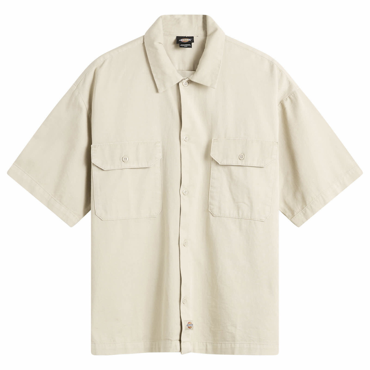 Dickies Men's 247 Garment Dyed Work Shirt in Stone