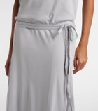 Lemaire Belted cotton jersey maxi dress