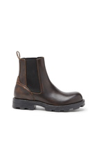 Diesel D-Hammer-Chelsea boots in brushed leather - Boots Mens in Brown