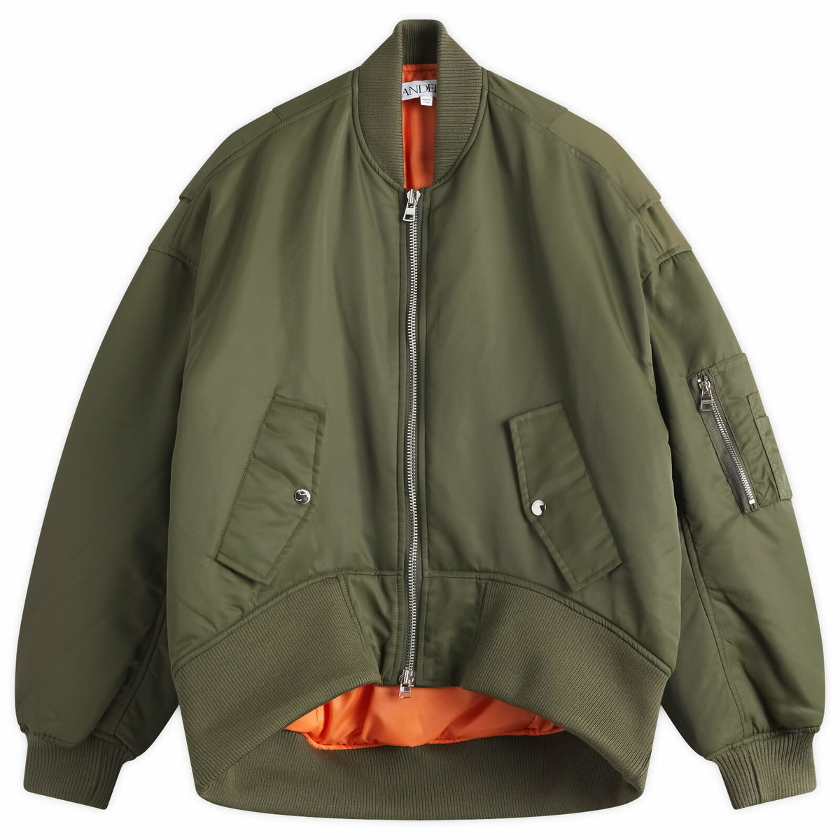 JW Anderson Red Oversized Bomber Jacket JW Anderson