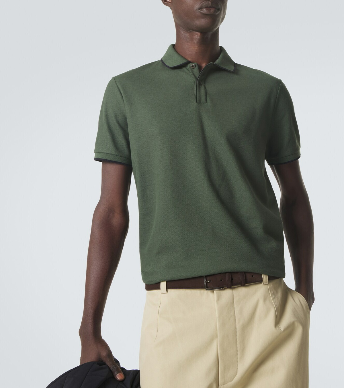 Loro Piana Brentwood cotton-blend piqué polo shirt