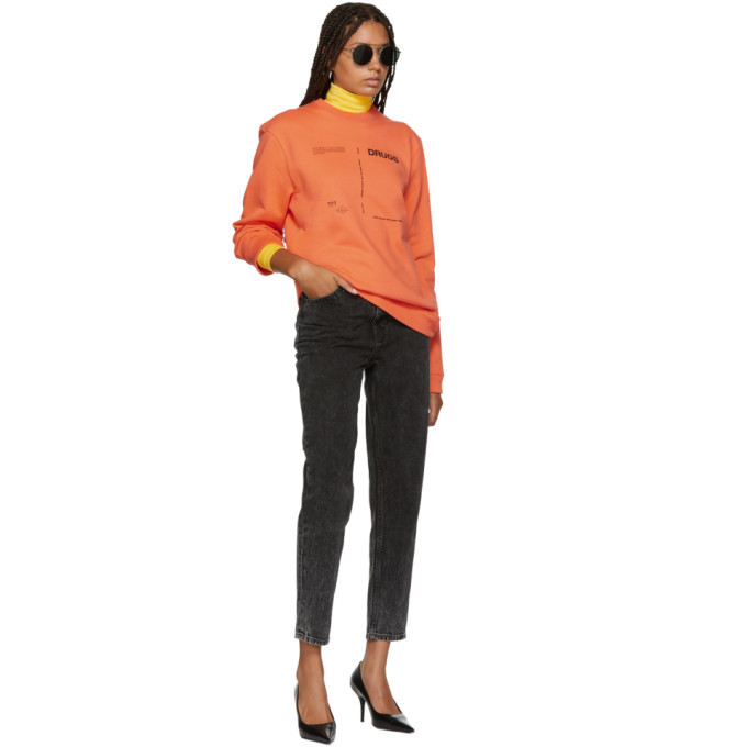 Raf Simons Orange Drugs Regular Fit Sweatshirt Raf Simons
