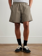 SSAM - Wide-Leg Shell Shorts - Brown