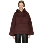 Nanushka Burgundy Wool Luz Hoodie