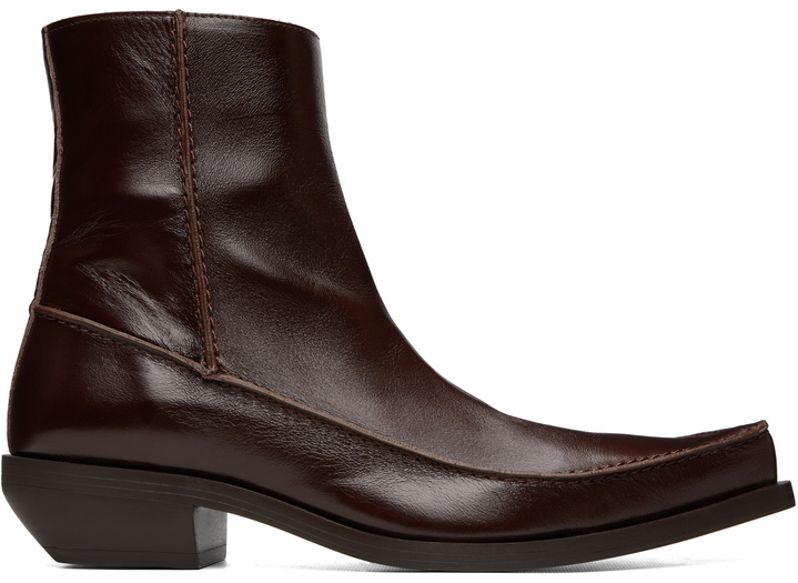 Photo: Diesel Brown D-Frido Western Ankle Boots