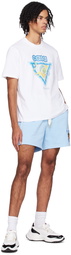 Casablanca Blue Drawstring Shorts