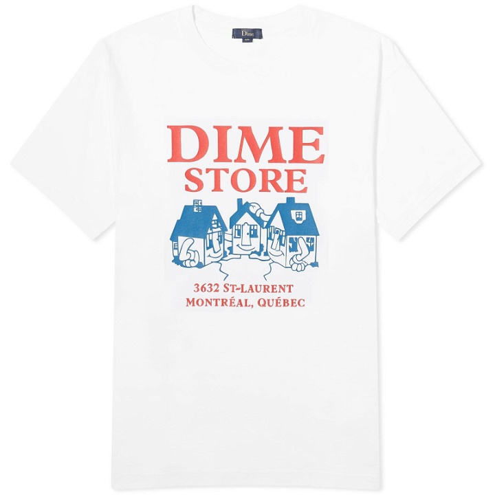 Photo: Dime Men's Skateshop T-Shirt in White