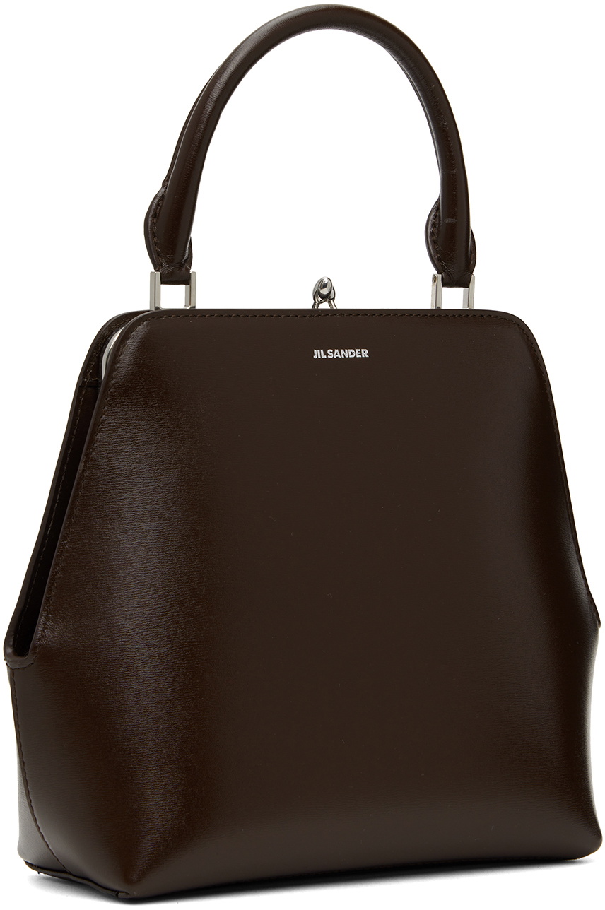 Jil Sander Brown Small Goji Square Bag Jil Sander