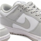 Nike Men's Dunk Low Retro Sneakers in White/Grey Fog