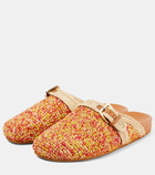 Clergerie Quinta raffia mules