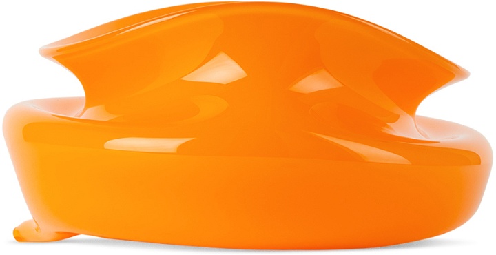 Photo: Sticky Glass Orange Deflated #3 Bowl