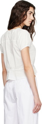 Fruity Booty White Daisy Blouse