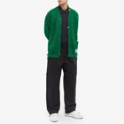 Maison MIHARA YASUHIRO Men's Brushed Knit Cardigan in Green