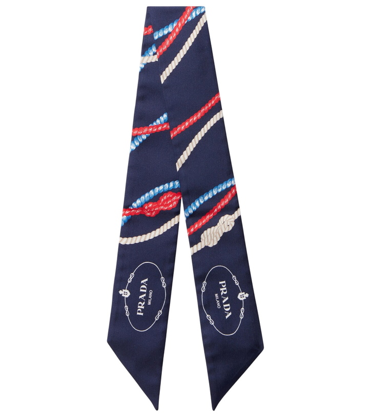 Photo: Prada Printed silk twill scarf