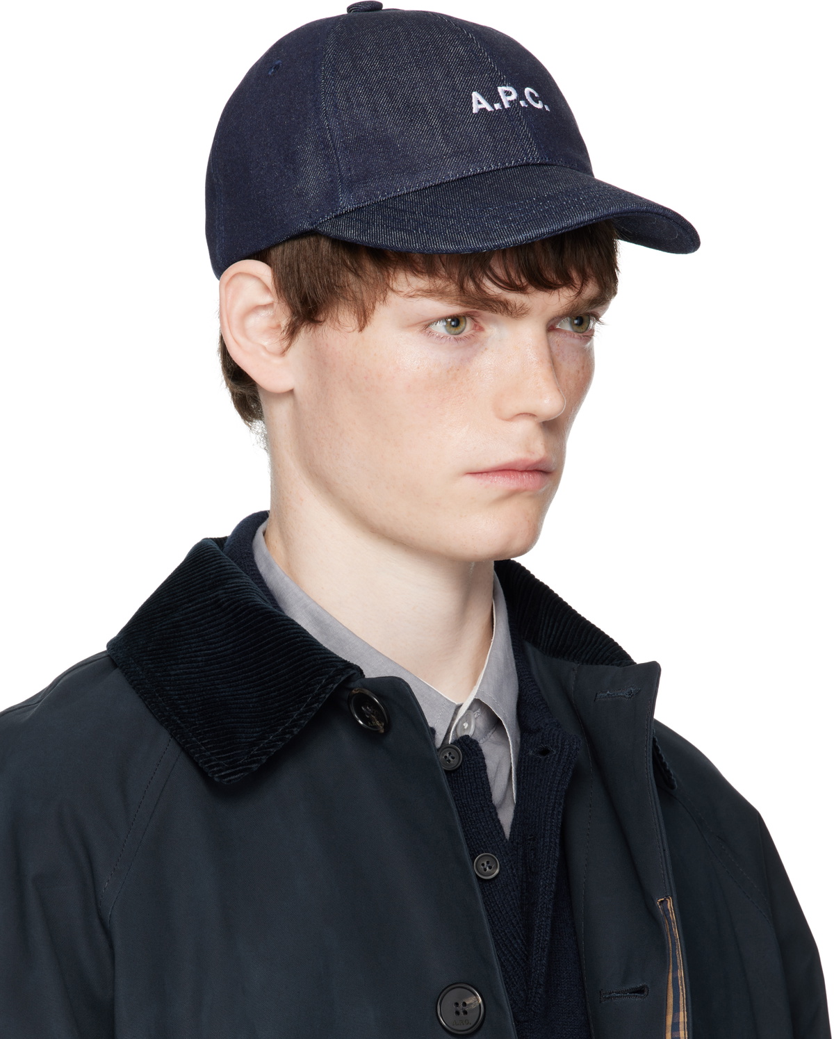 A.P.C. Indigo Charlie Cap