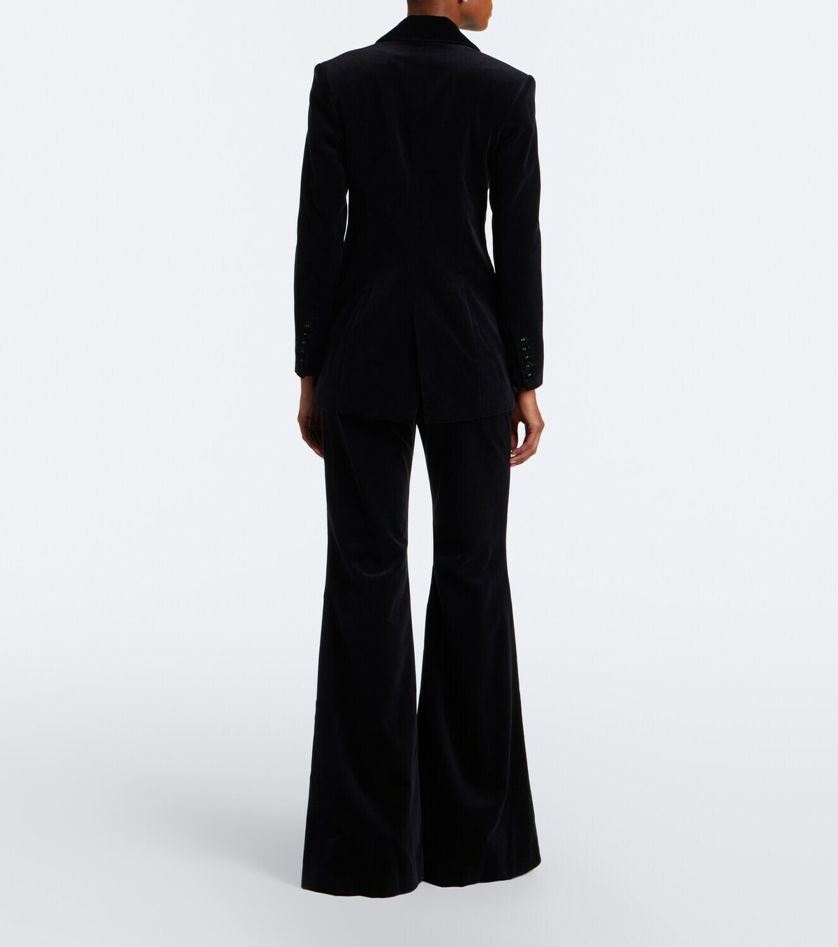 Costarellos Avice cotton velvet flared pants