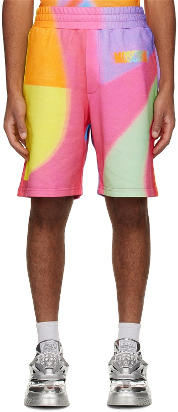 Photo: Moschino Multicolor Printed Shorts