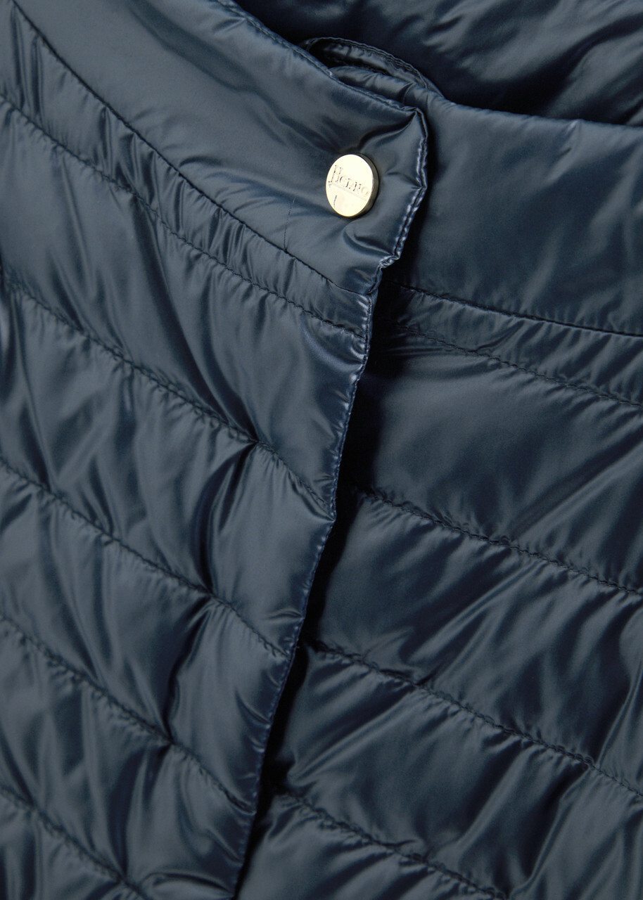 Herno Quilted Shell Gilet Navy