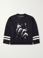 NAHMIAS - Dolphin Dreams Logo-Embroidered Cotton and Wool-Blend Sweater - Black