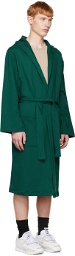 Bather Green Patch Pocket Robe